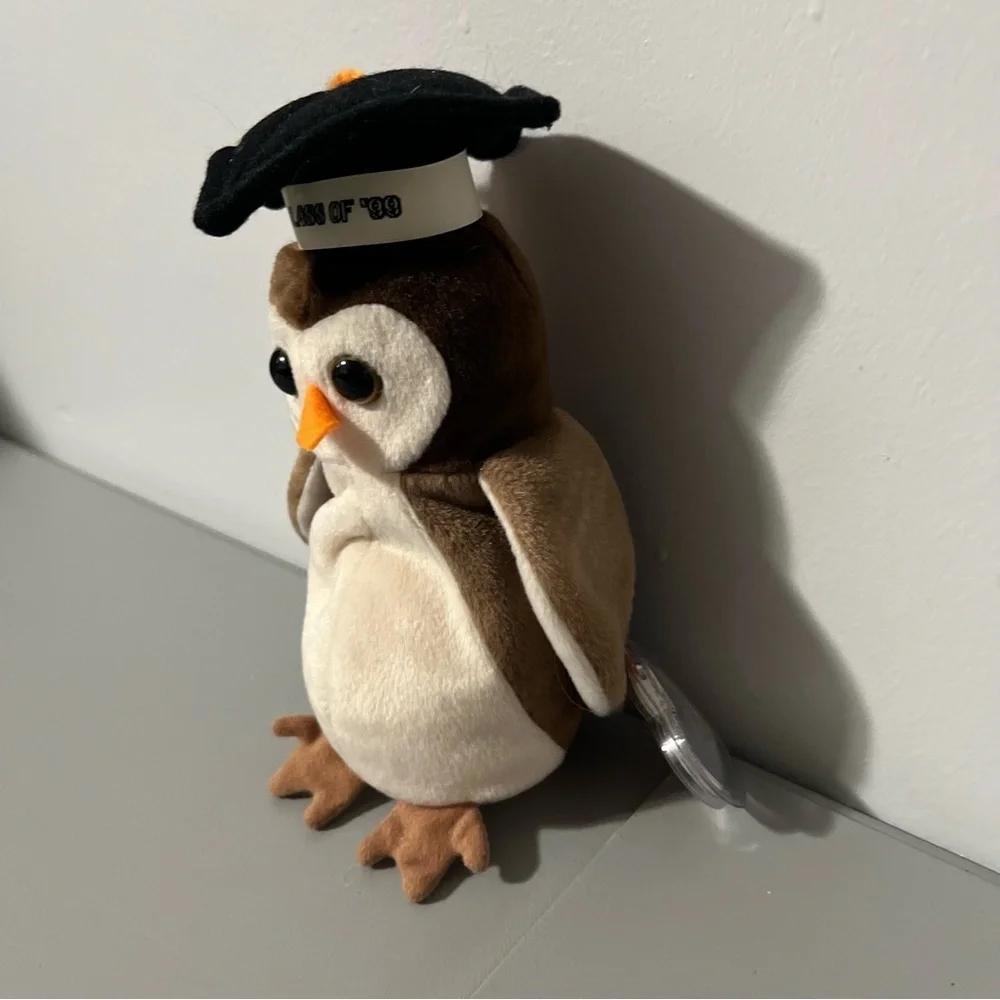 3/25$(Mix) TY Wise Graduation Owl Beanie Baby Mint Rare Retired 1998 NWT - Picture 2 of 13
